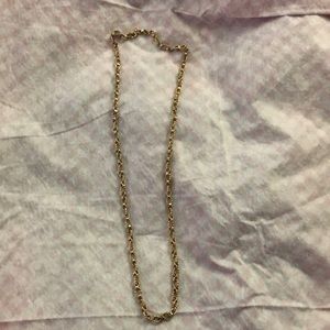 Chain link gold necklace